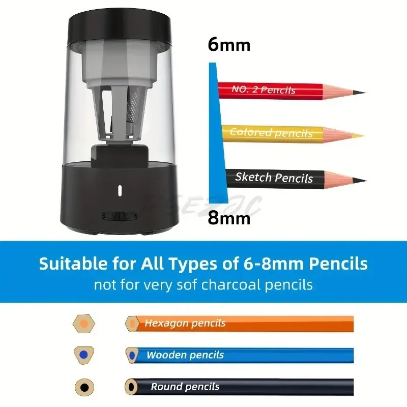 전기 연필깎이 휴대용 완전 자동 충전식 초등학교 연필깎 - Electric Pencil Sharpener Usb 리뷰 및 가격